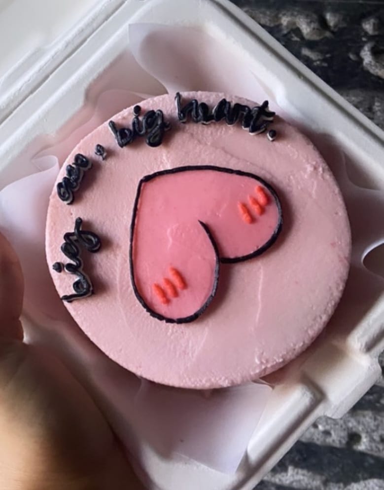 Big ass Big Heart Bento Cake