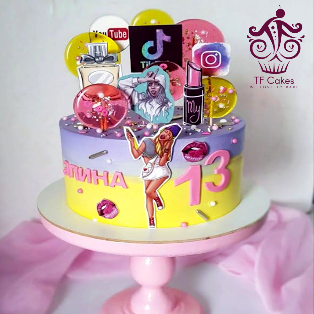 13th Birthday Theme Cake