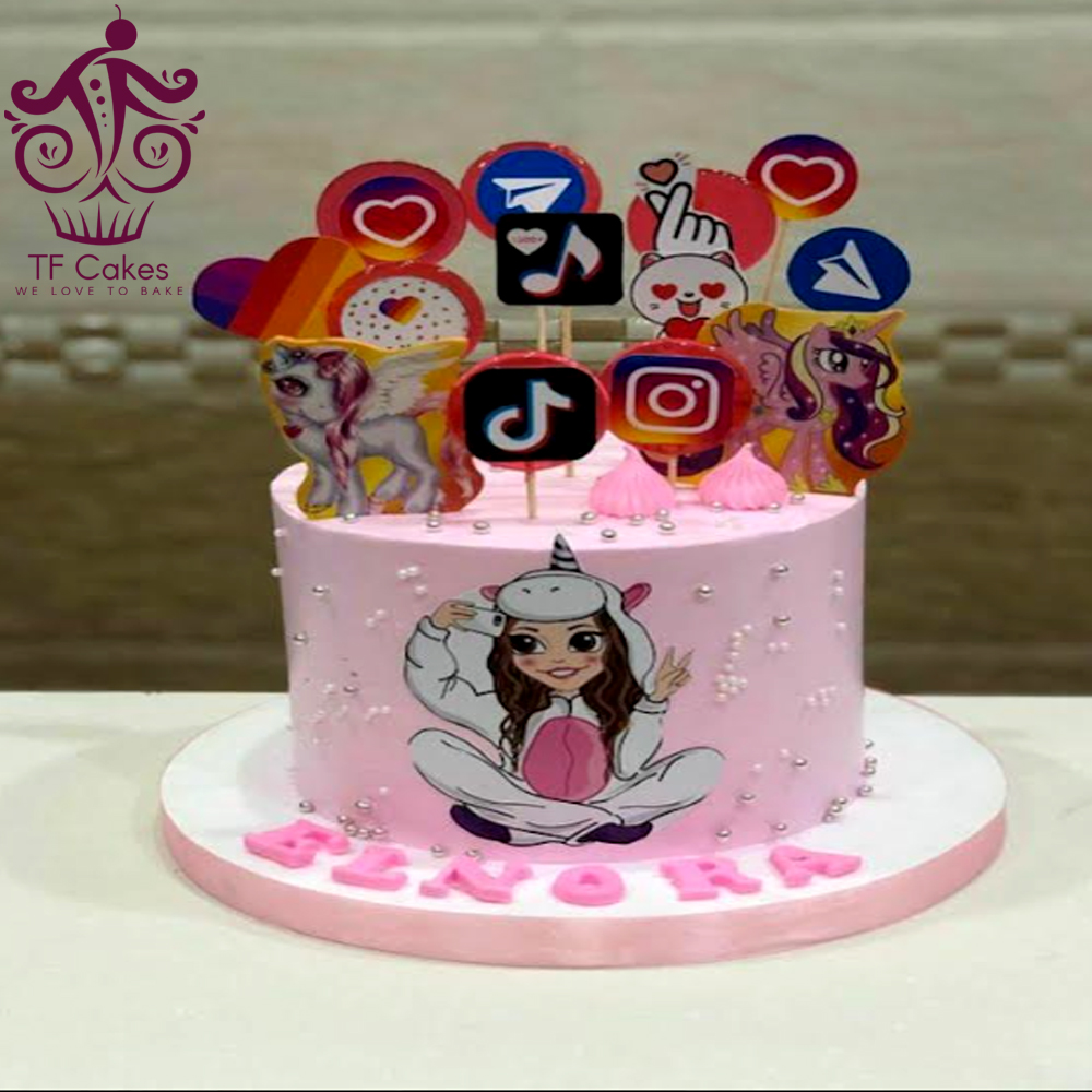 Explore Social Media Cake