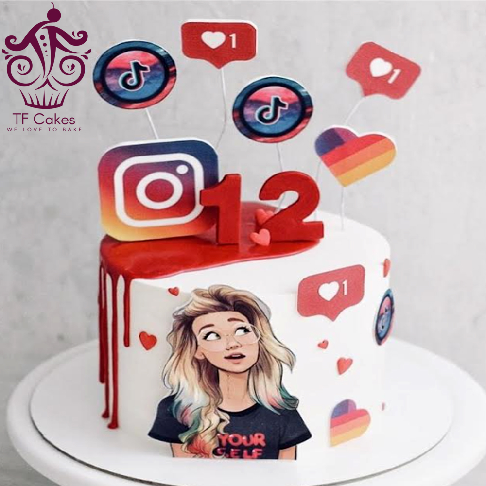 Insta Girl Cake