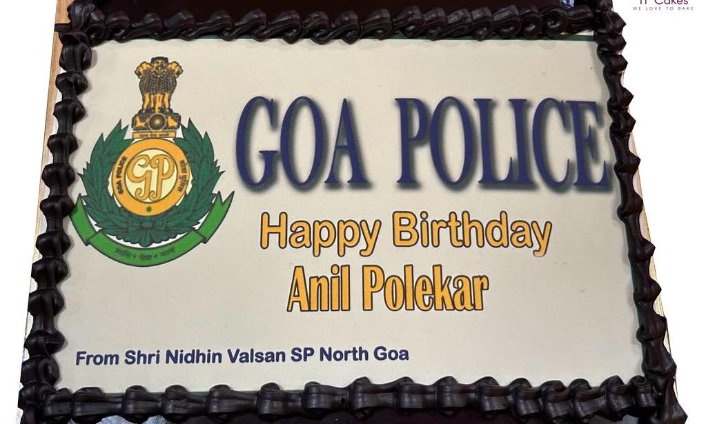 Goa Police Birthday Cake