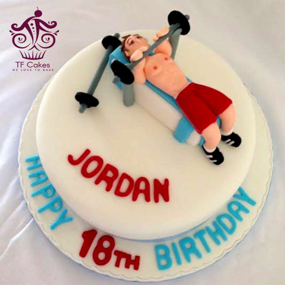 18th Birthday Gym Cake