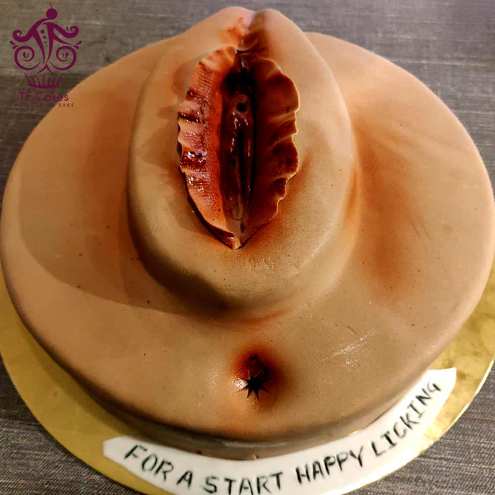 Vagina Shaped Birthday Cake