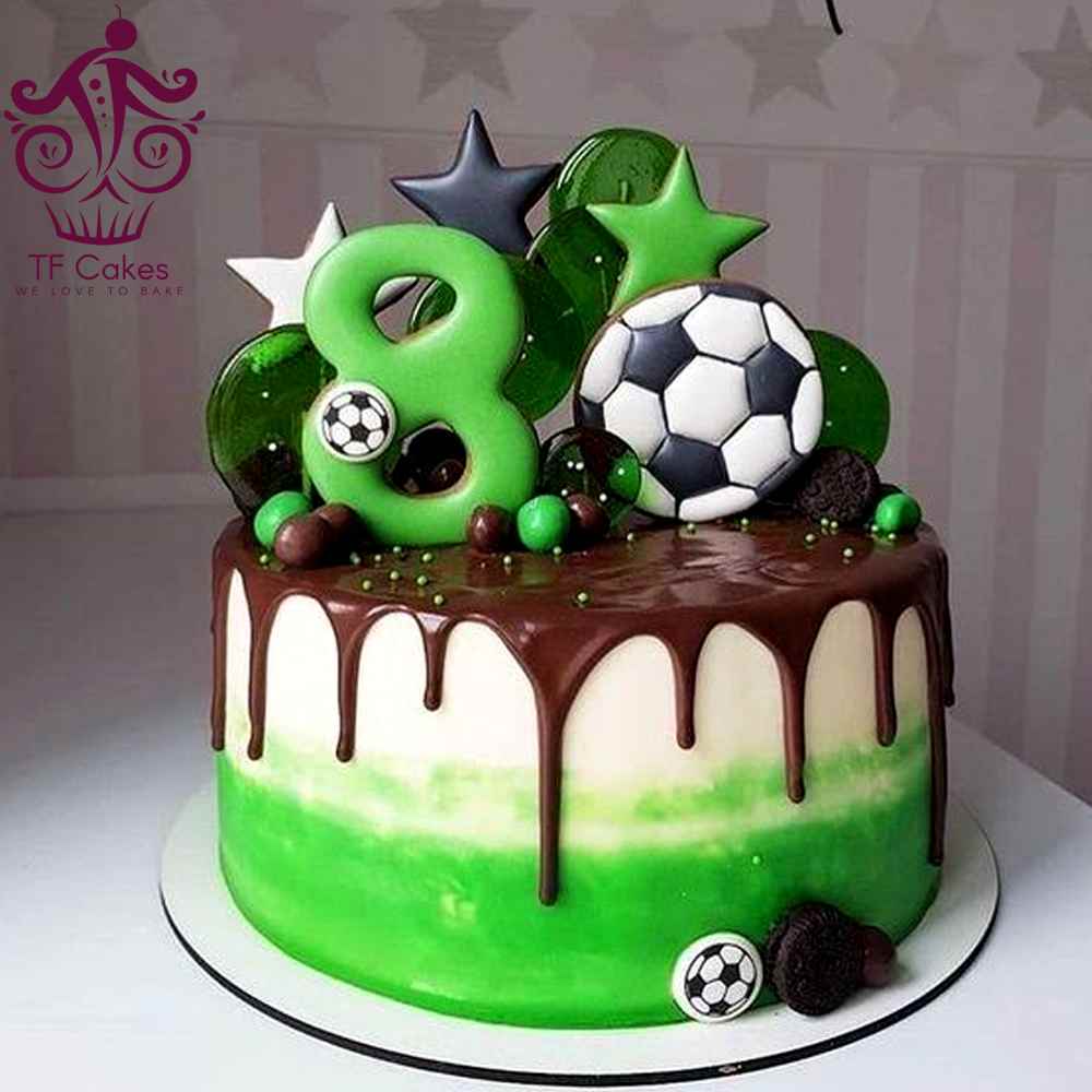 8th Birthday Football Cake