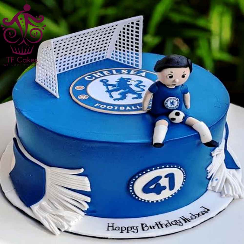 Chelsea Football Birthday Cake