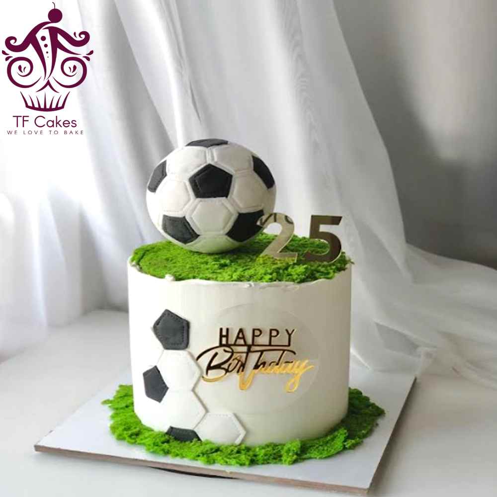 25th Birthday Football Cake