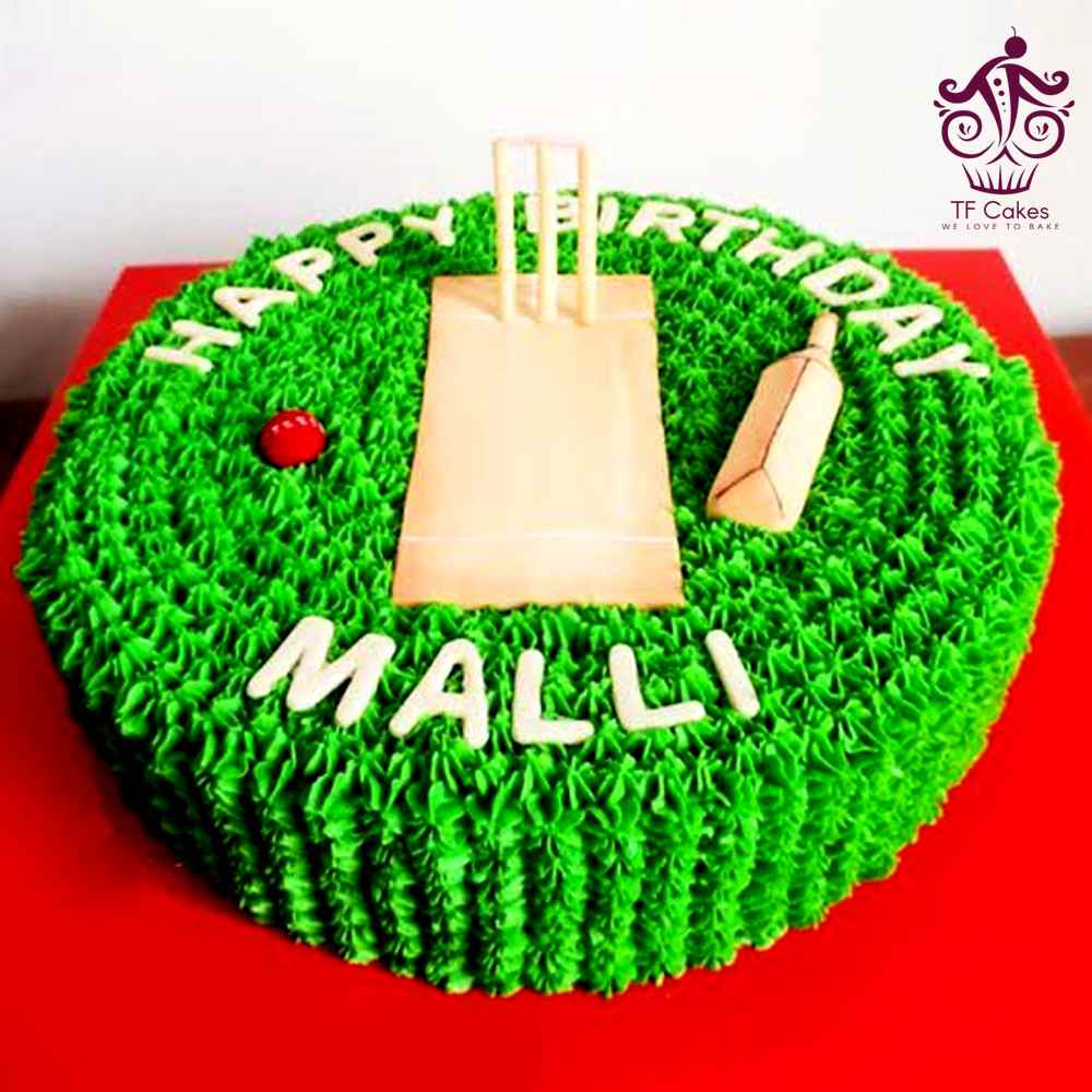 Birthday Cricket Cake