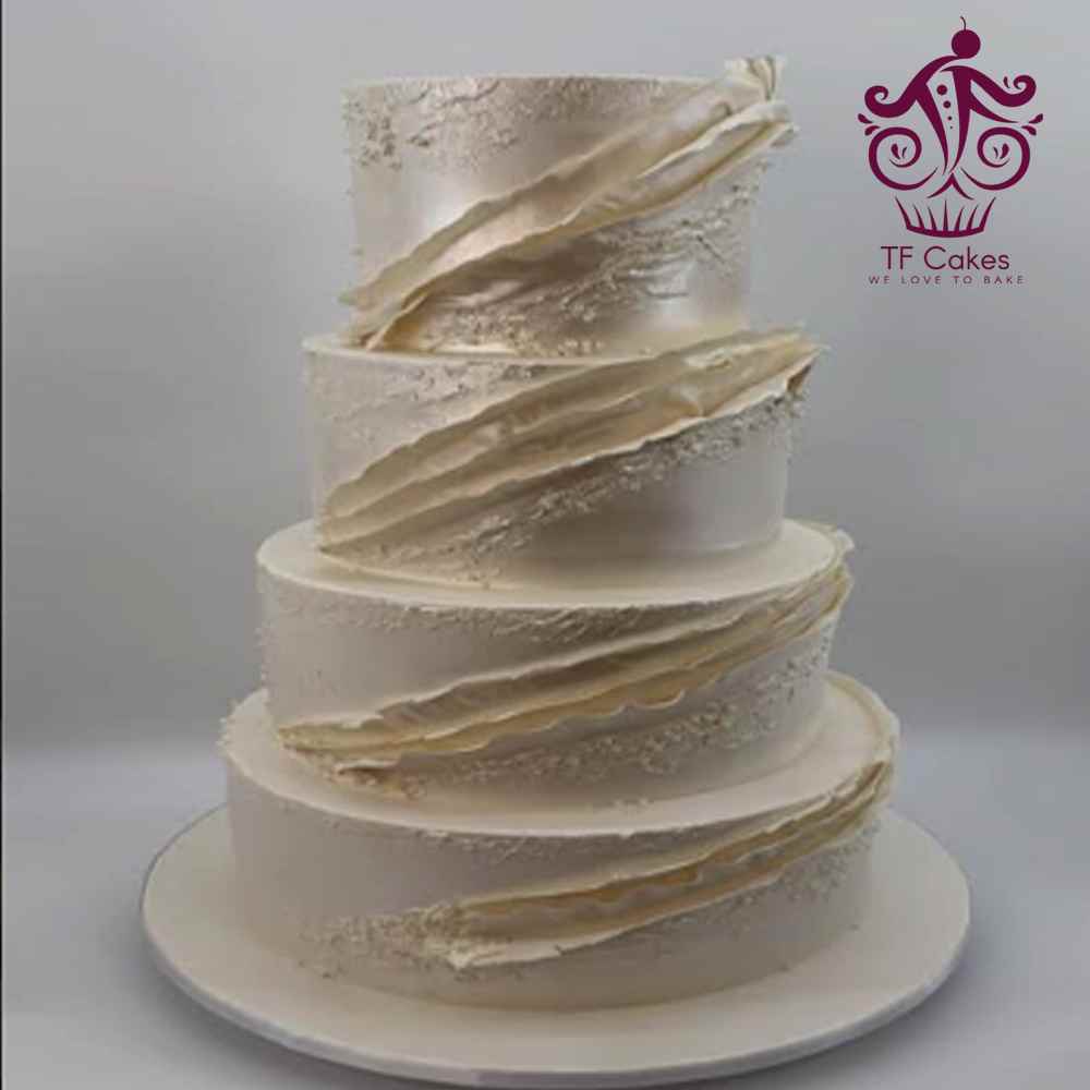 Pure Elegance 4 tier Cake