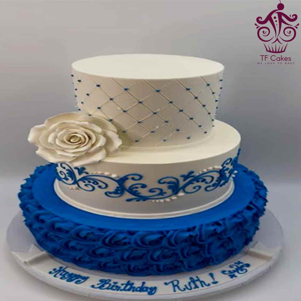 Serenity in Blue Cake
