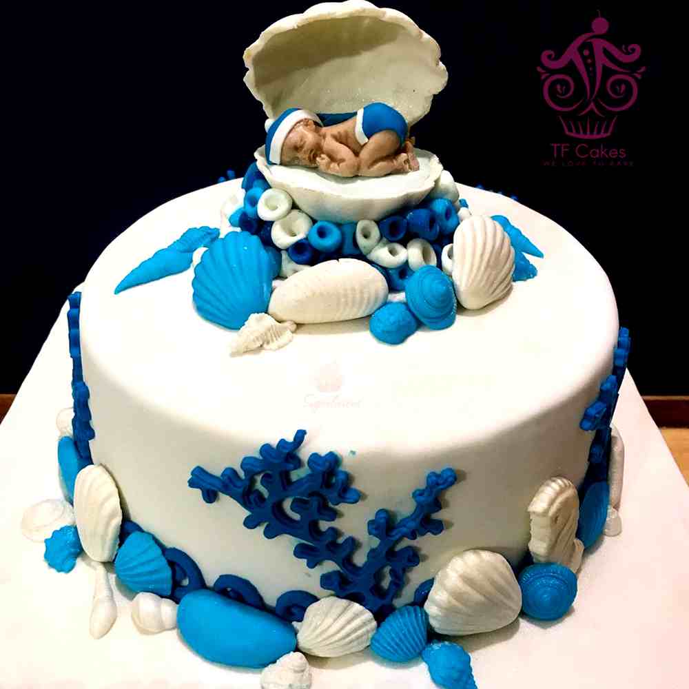 Seaside Surprise Celebration Cake