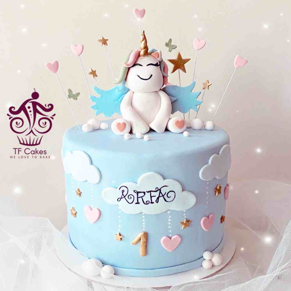 Blue Unicorn Bliss Cake