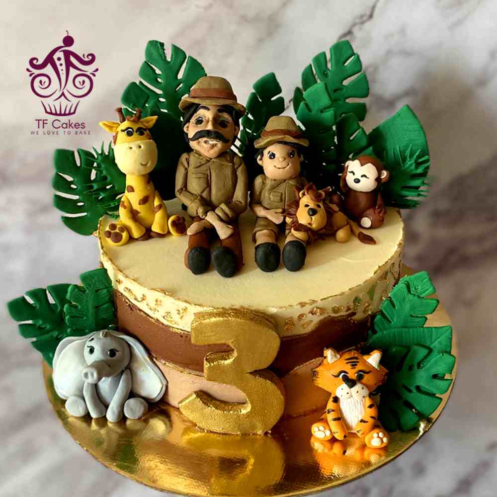 Father Son Safari Adventure Cake